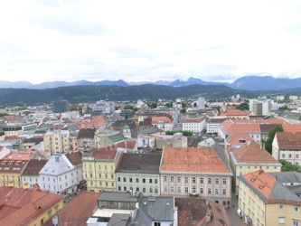 ... und zuletzt ging es noch auf den Stadtpfarrturm, wo wir einen wunderschönen Rundblick auf Klagenfurt hatten.