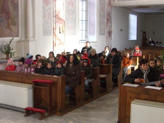 ... zum Abschluss sangen wir in der Klosterkirche