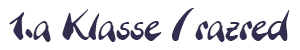 1.a Klasse / razred